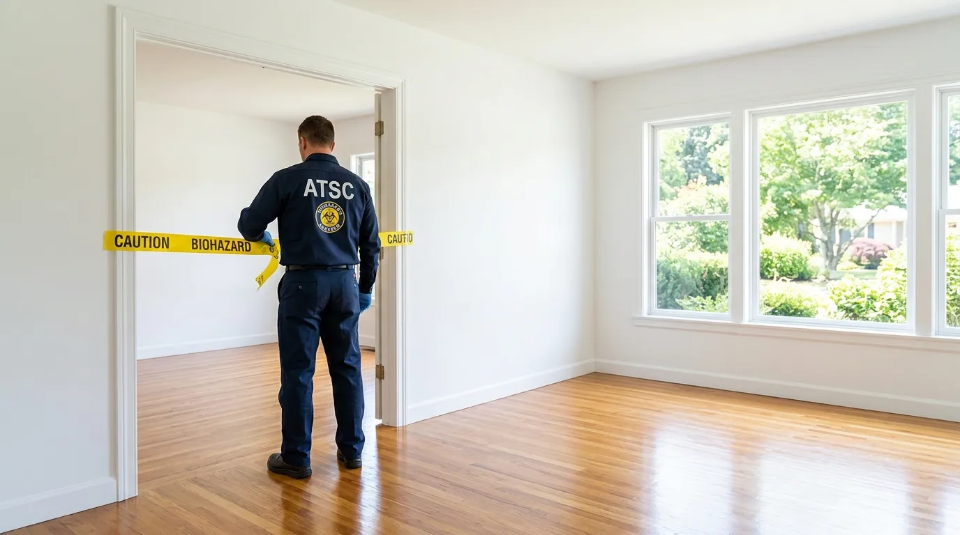 Certified biohazard cleanup crew performing Crime Scene Cleanup in West Vero Corridor